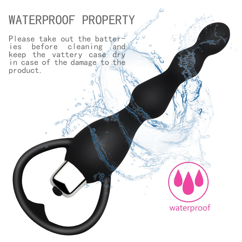 Vibrating Protaste Massager Anal Beads Vibrator Butt Plug Sex Toy for Men Women Silicone - Image 6