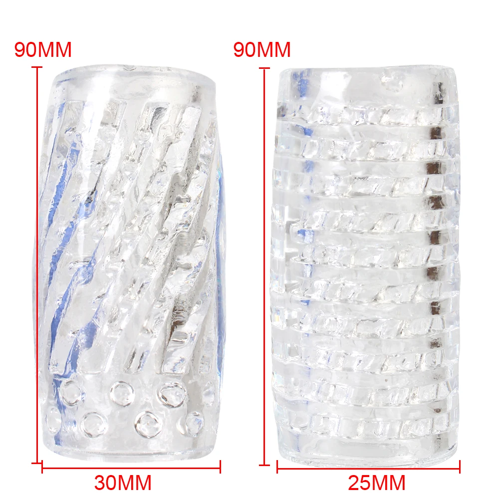 9cm Transparent Male Masturbator Artificial Pussy Vaginal for Men 18 Glans Sucking Penis - Image 6