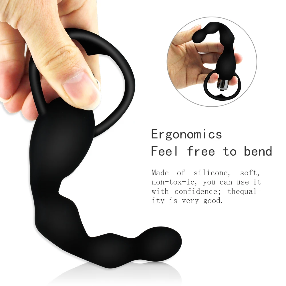 Vibrating Protaste Massager Anal Beads Vibrator Butt Plug Sex Toy for Men Women Silicone - Image 4