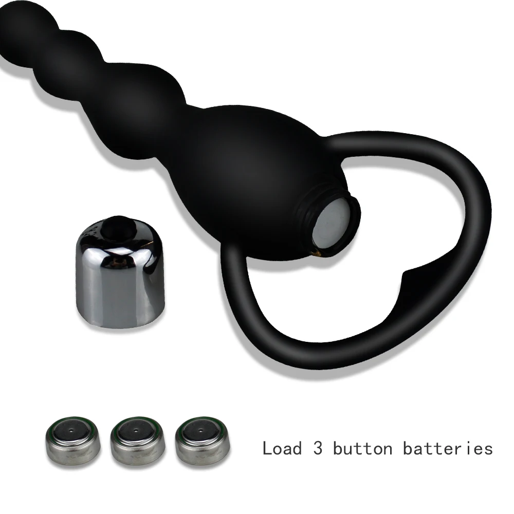 Vibrating Protaste Massager Anal Beads Vibrator Butt Plug Sex Toy for Men Women Silicone - Image 2