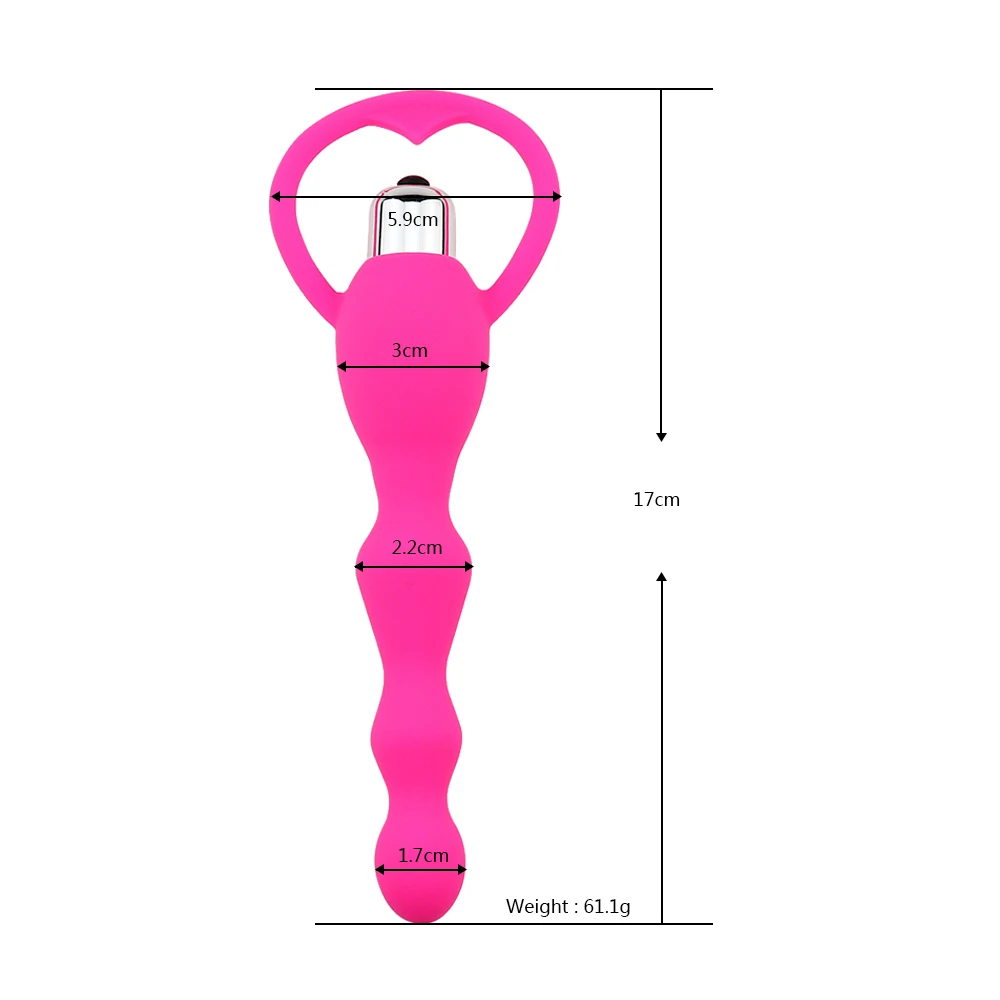 Vibrating Protaste Massager Anal Beads Vibrator Butt Plug Sex Toy for Men Women Silicone - Image 3