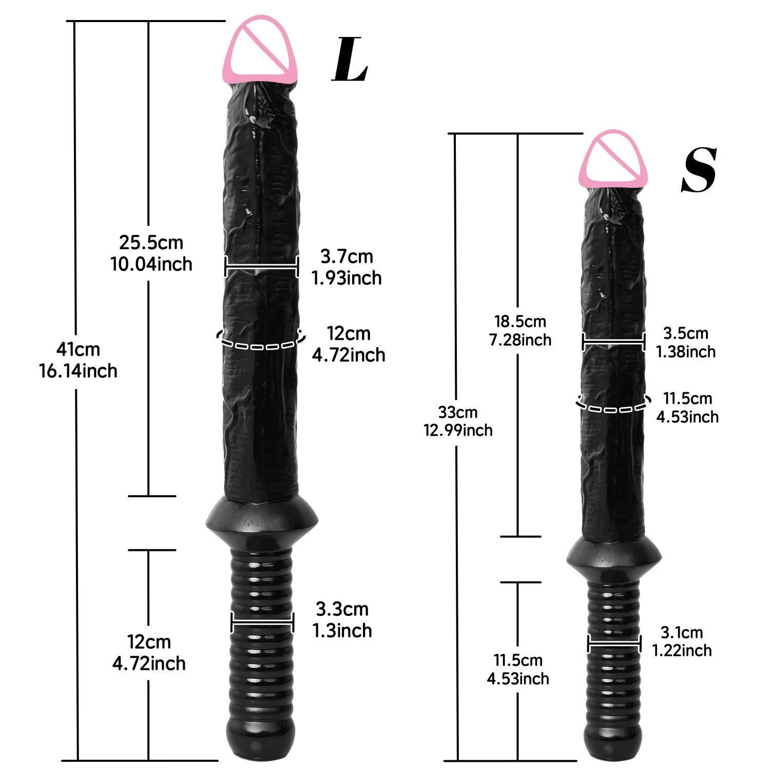 Adult Sex Toys Super Long Dildo with Handle Soft Penis Anal Plug Penetration Anal G-Spot - Image 5