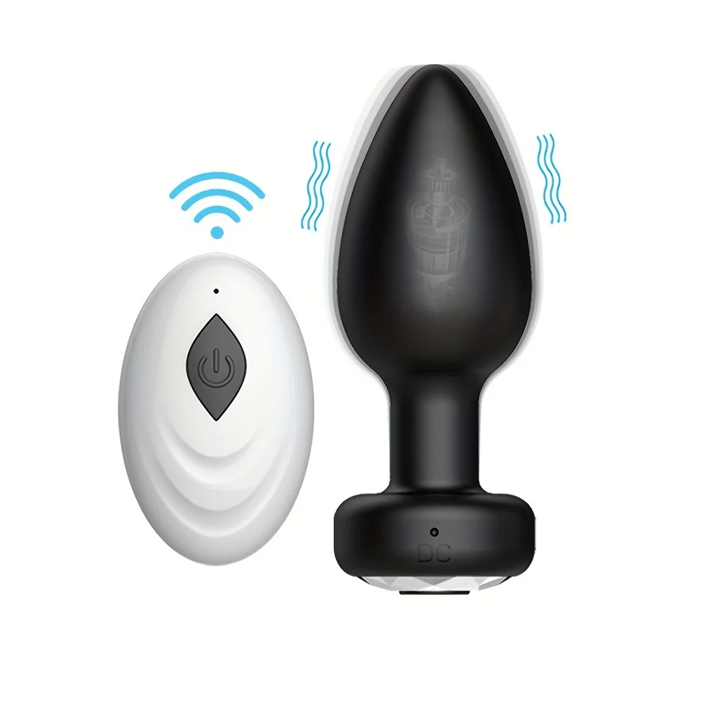 1PC Wireless Control Anal Vibrator Butt Plug Men Prostate Massager Stimulator Female