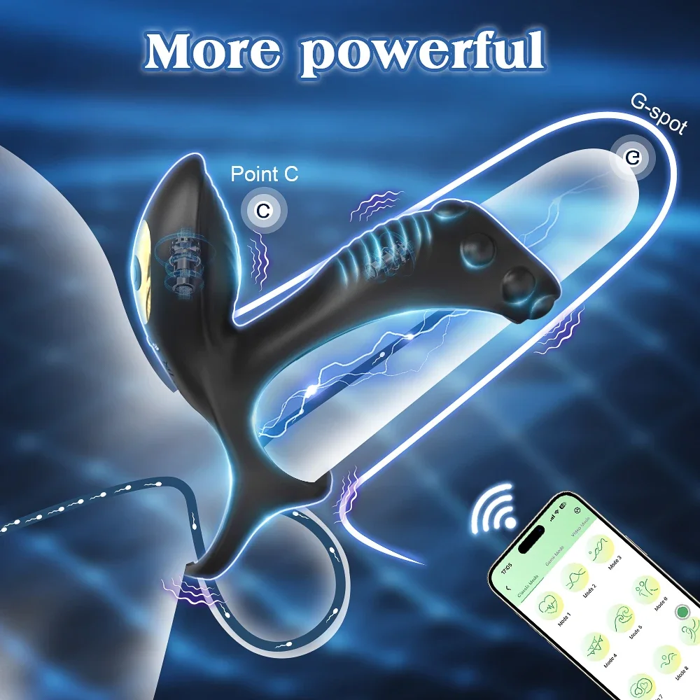 APP Control Vibrating Cock Ring Penis Ring for Men Clitoris Stimulator Vibrator for Women - Image 2