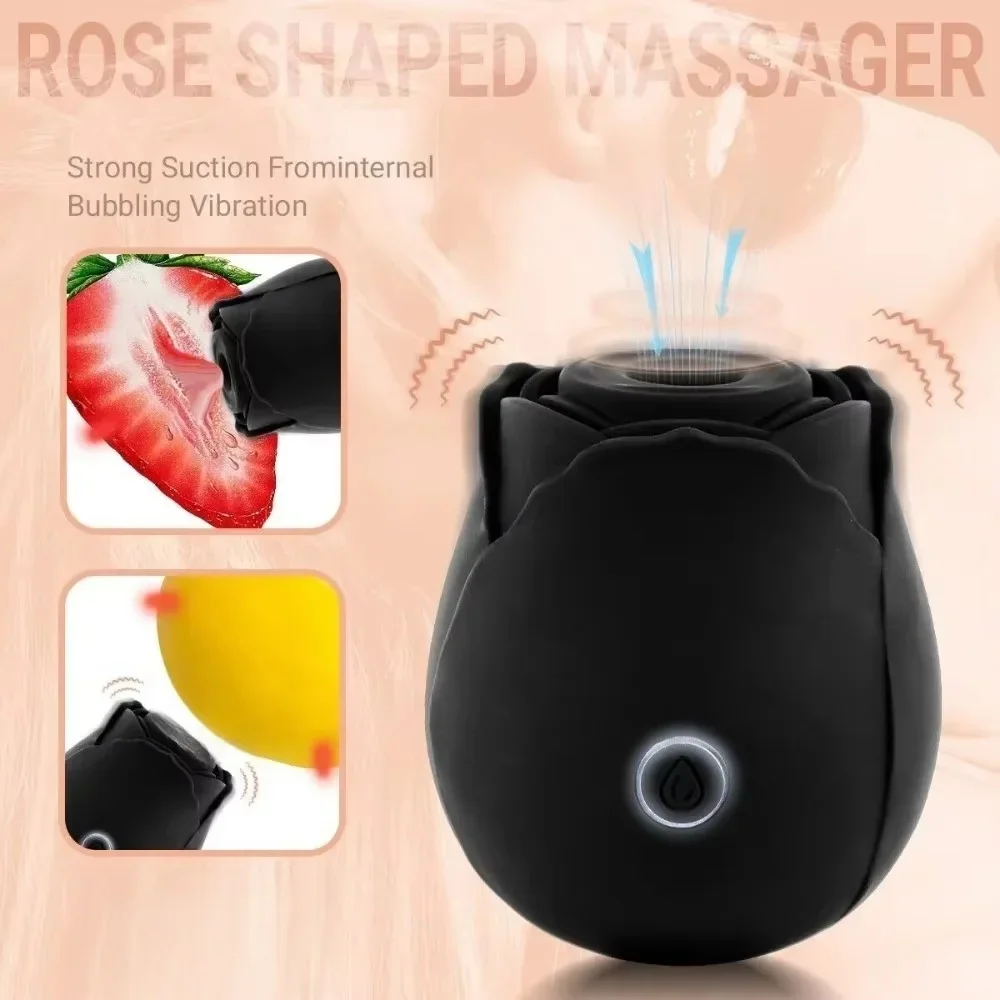 Rose Sucking Vibrator G-Spot Clitoris Vagin Stimulator for Women Powerful Suction Nipple - Image 3