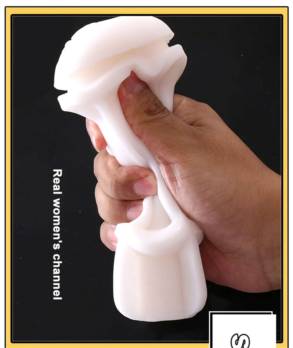 Soft Rubber Snail Climax Airplane Cup Mouth Sucking Anal Vagina Male Masturbator Manual - Image 4