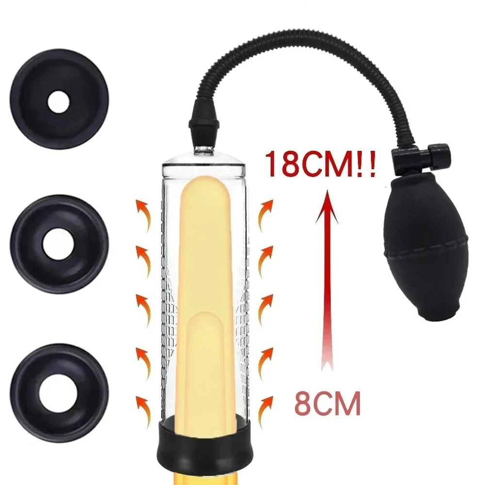 Penis pump expands vacuum male negative pressure sucking ball aircraft cup increase - Image 4