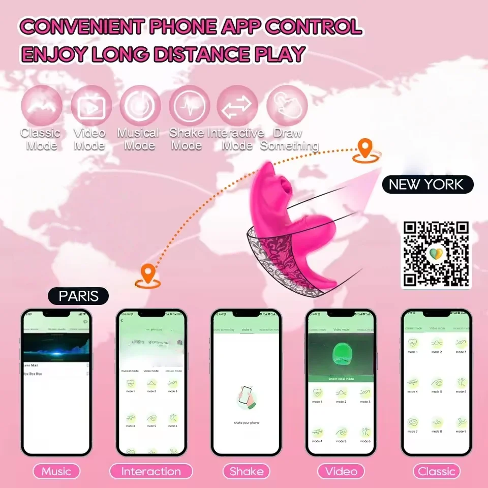 Wireless APP Control Vibrator Sucker for Women G Spot Clit Stimulator Massager Nipple - Image 3