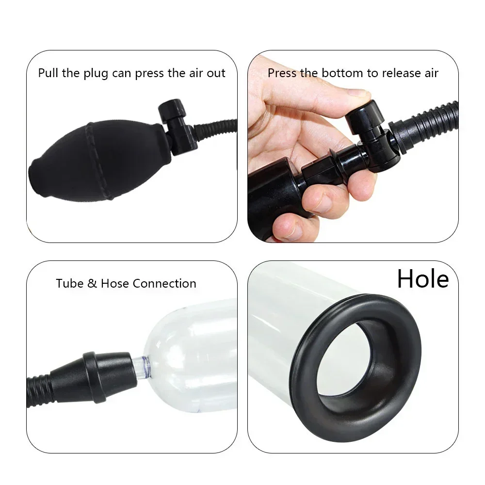 Penis pump expands vacuum male negative pressure sucking ball aircraft cup increase - Image 6