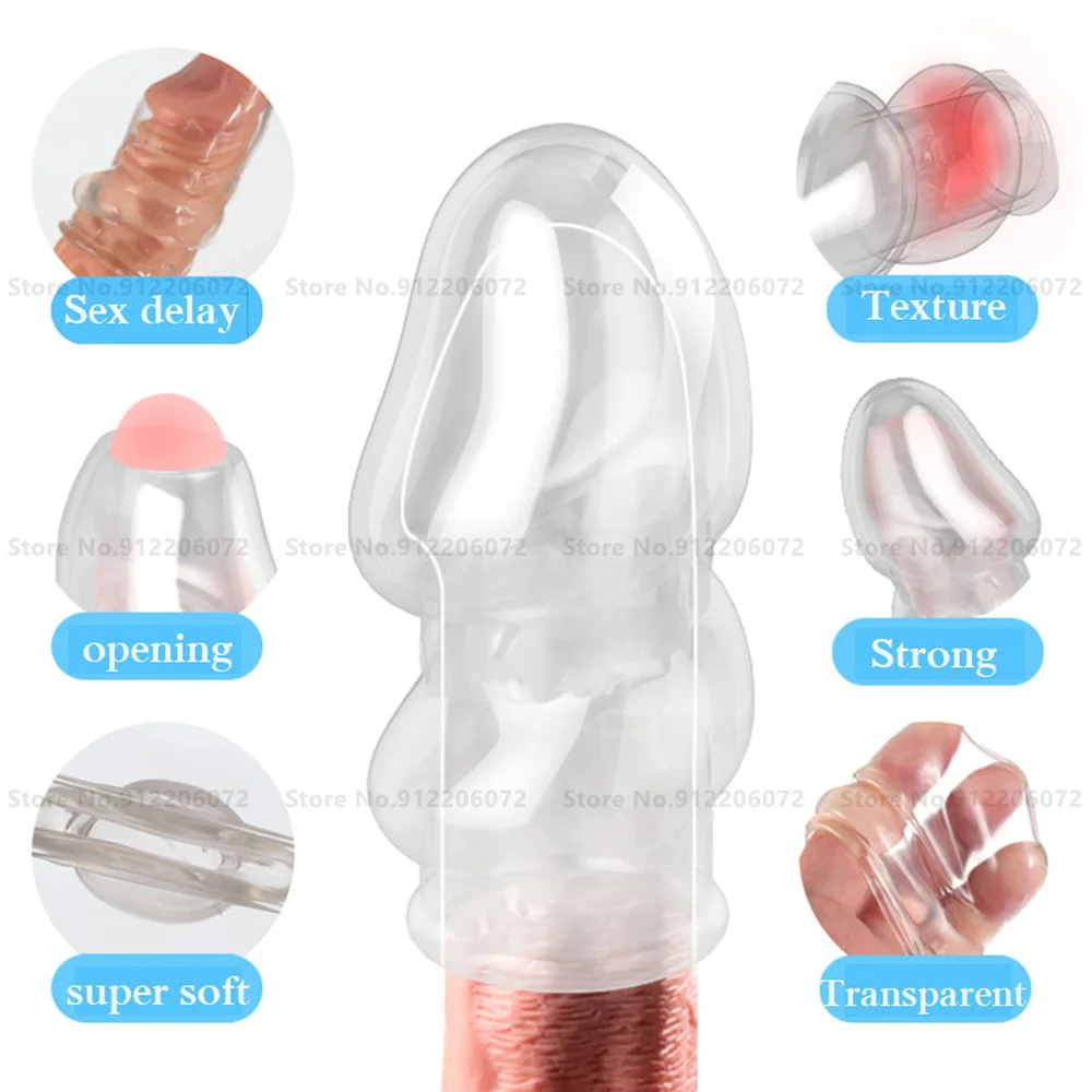Sex Toys For Men Foreskin Cock Rings Penis Glans Exposed Sleeve Cockring Delay - Image 3