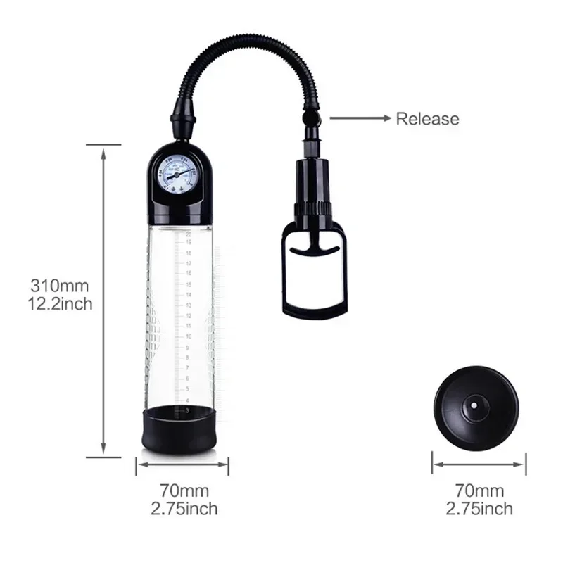 Penis Pump Sex Toys for Men Male Masturbator Penis Extender Vacuum Pump Penis Enlargement - Image 4