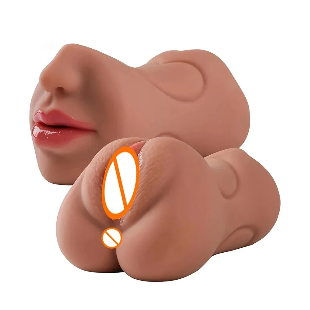 3 in 1 Male Masturbator Oral Stimulate Penis Masturbation Cup for Intimate Toy Realistic - Image 6
