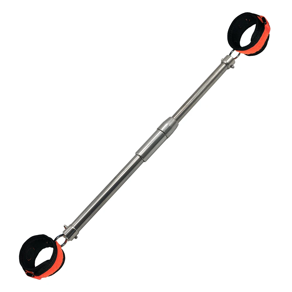 Stainless Steel Open Leg Rod for Sex Slave Cosplay Anklecuff Open Leg Restraint BDSM