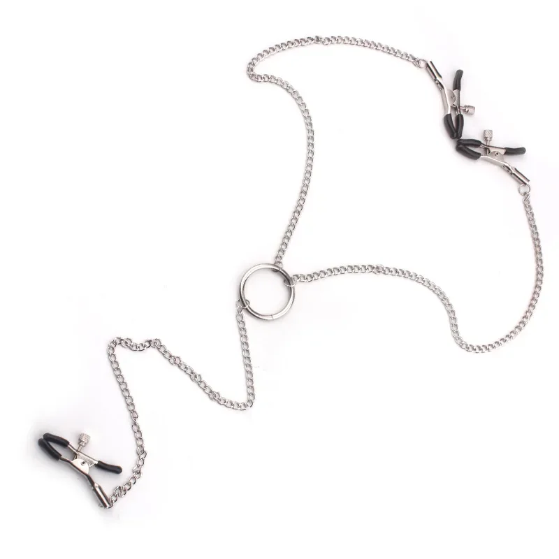 Stainless Steel Metal Chain Nipple Milk Clips Breast Clip Sex Slaves Nipple Clamps Sex - Image 2
