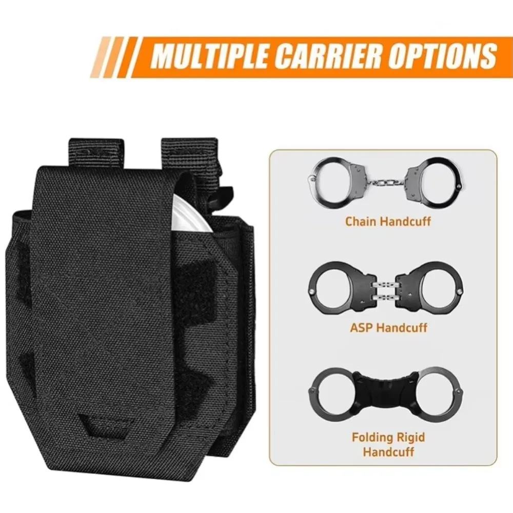 Molle Shackles Holder Handcuffs Pouch Case Universal Handcuffs Holster Quick Release - Image 6