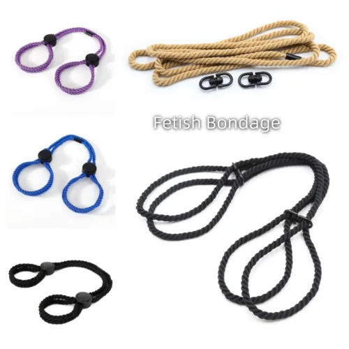 Game Parties Role-playing Stage Props of Cotton Rope Handcuffs And Leg Cuffs