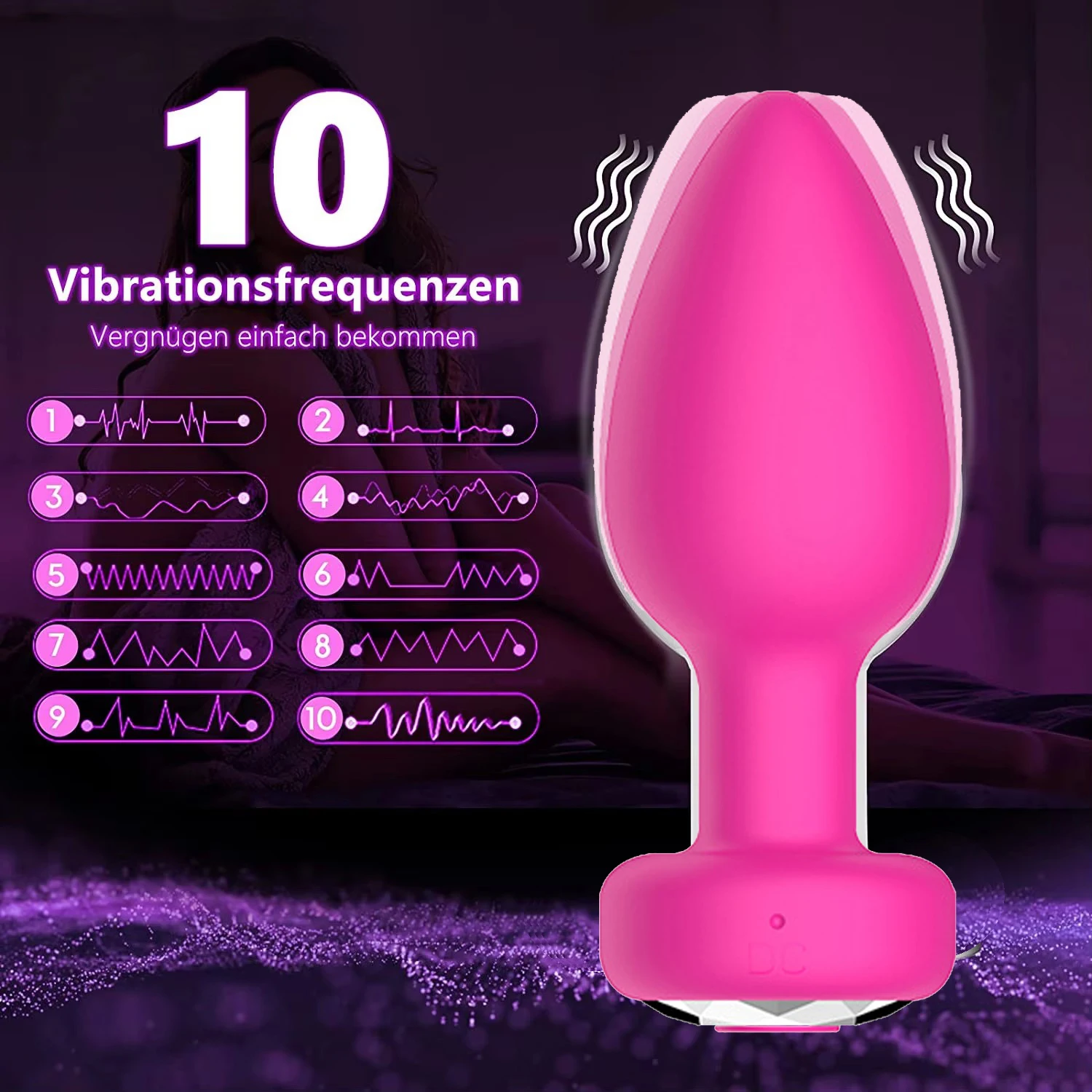 1PC Wireless Control Anal Vibrator Butt Plug Men Prostate Massager Stimulator Female - Image 2