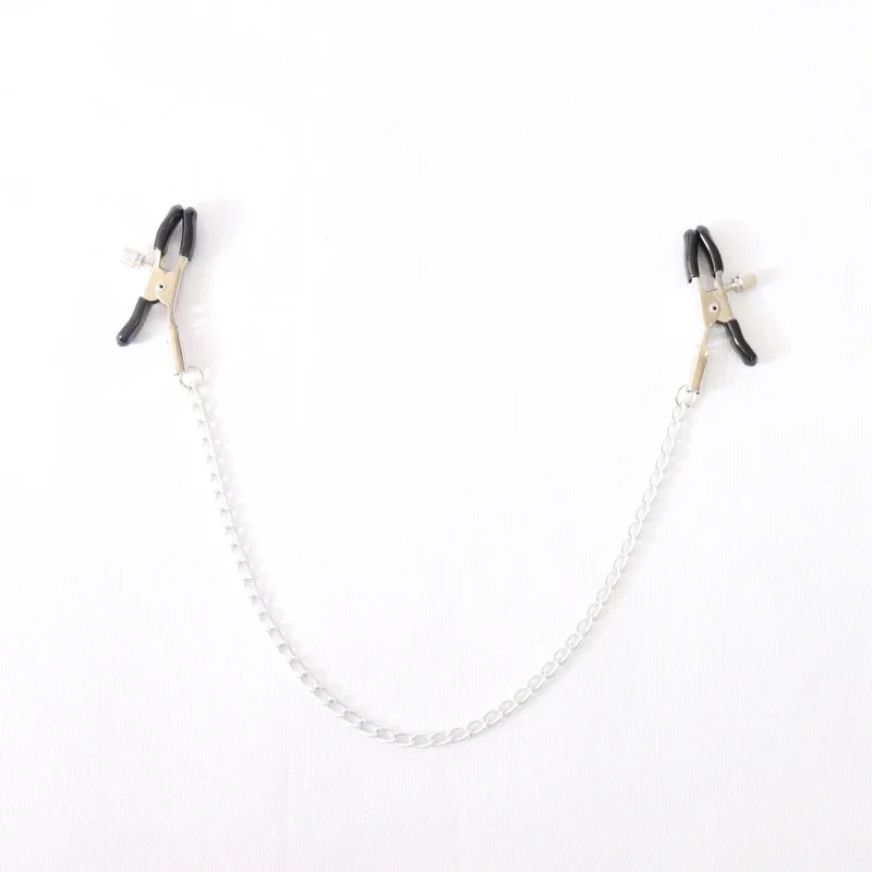 Stainless Steel Metal Chain Nipple Milk Clips Breast Clip Sex Slaves Nipple Clamps Sex