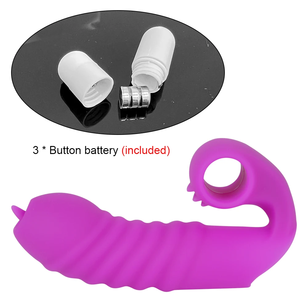 Strapon Finger Sleeve Vibrators For Women Clitoris Stimulator Vaginal Licks Anal Plug - Image 4