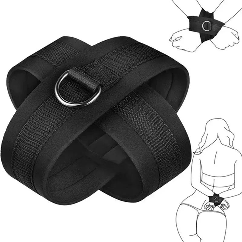 Adjustable Nylon BDSM Handcuffs – Women’s Bondage Toys for Adult Games, 18+ Erotic - Image 6
