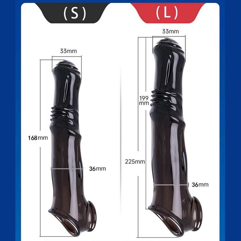 Adult Penis Extender Sleeve Reusable Sexy Cock Ring for Couples Delayed Ejaculation - Image 6