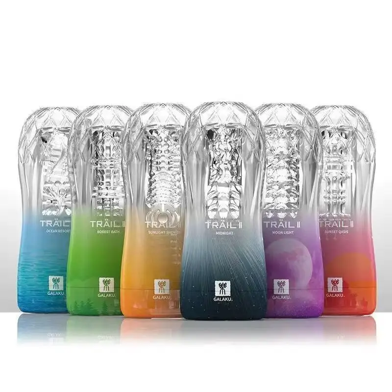 Male Masturbator Cup Soft Pussy Sex Toys Transparent Vagina Adult Endurance Exercise