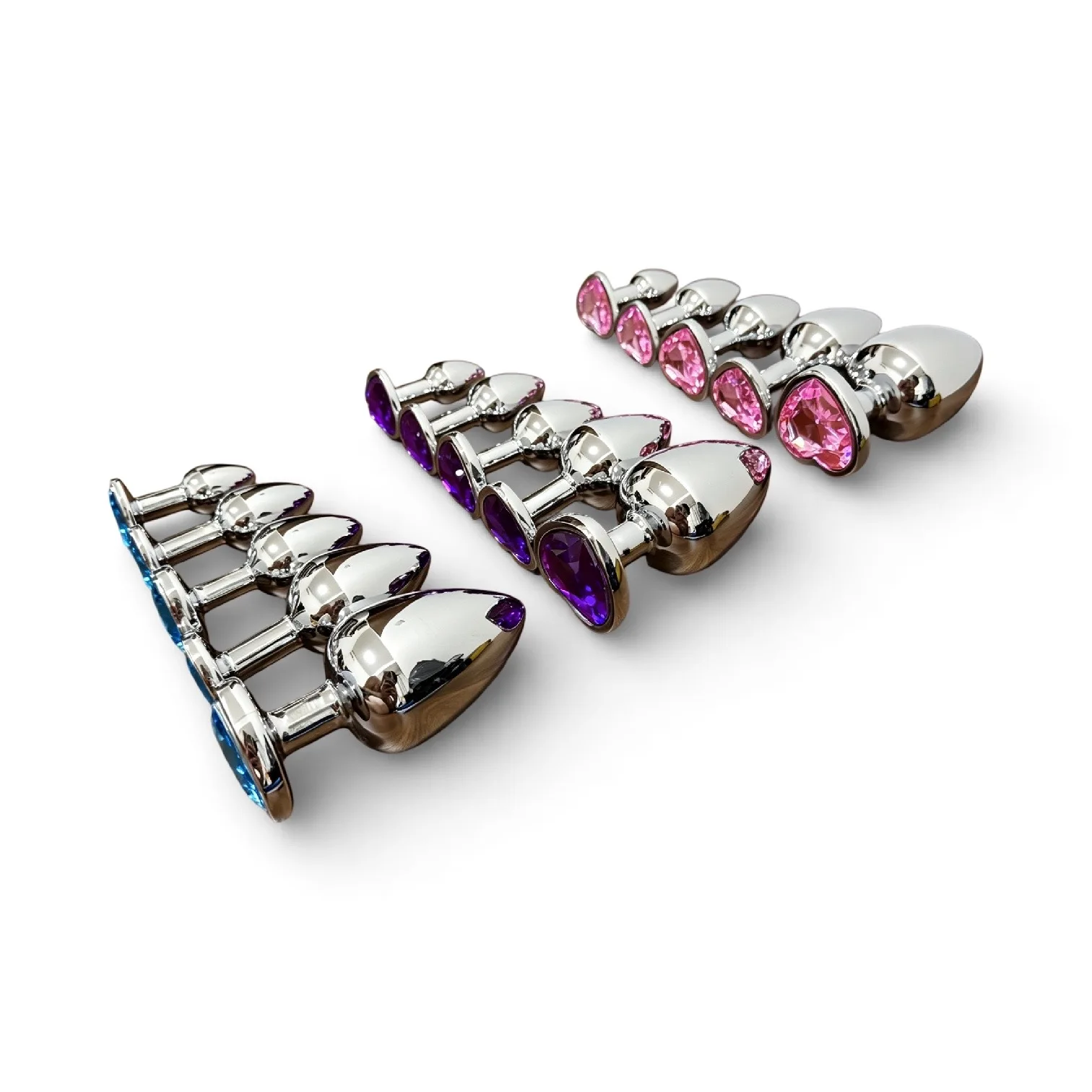 5-Piece Set Metal Anal Plugs for Beginners Anus Expander Toys for Couples Outdoors - Image 3