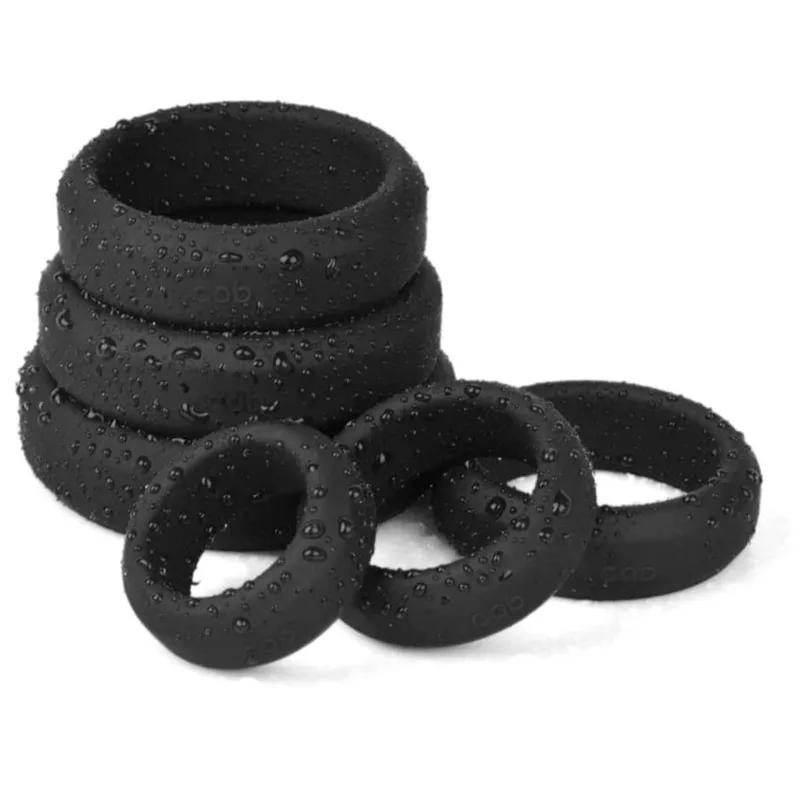 6 Pcs Male Penis Rings Cock Rings Sleeve Delay Ejaculation Silicone Beaded Time Lasting
