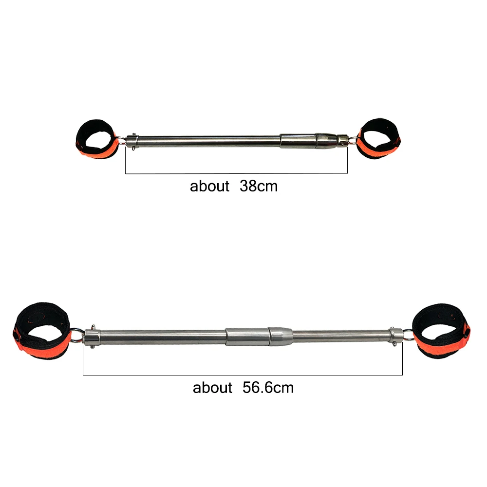 Stainless Steel Open Leg Rod for Sex Slave Cosplay Anklecuff Open Leg Restraint BDSM - Image 6