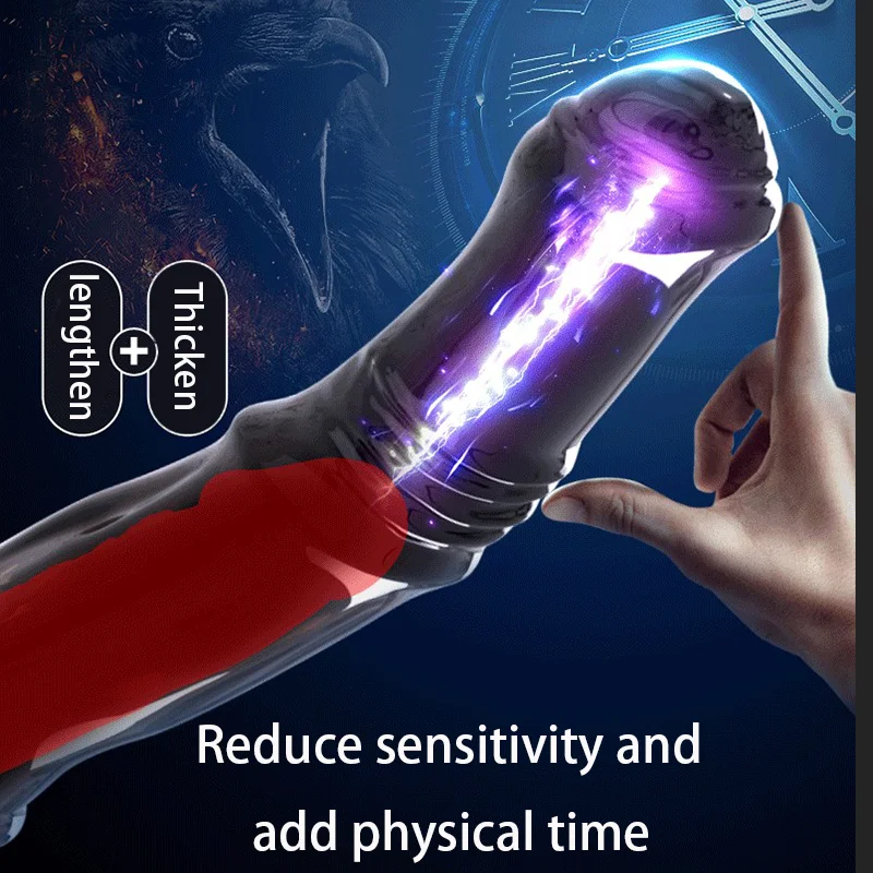 Adult Penis Extender Sleeve Reusable Sexy Cock Ring for Couples Delayed Ejaculation - Image 4