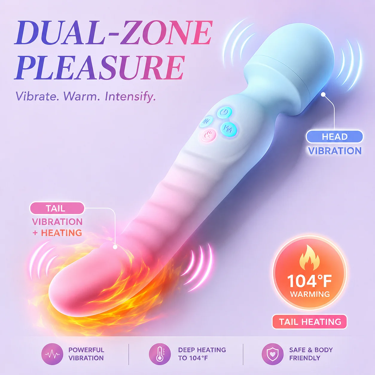 3 IN 1 Dildos G Spot Vibrator For Woman AV Machine Magic love Wand Clitoris Stimulator - Image 3