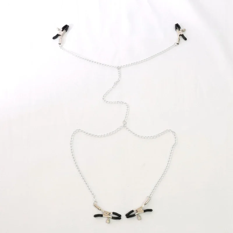 Stainless Steel Metal Chain Nipple Milk Clips Breast Clip Sex Slaves Nipple Clamps Sex - Image 4