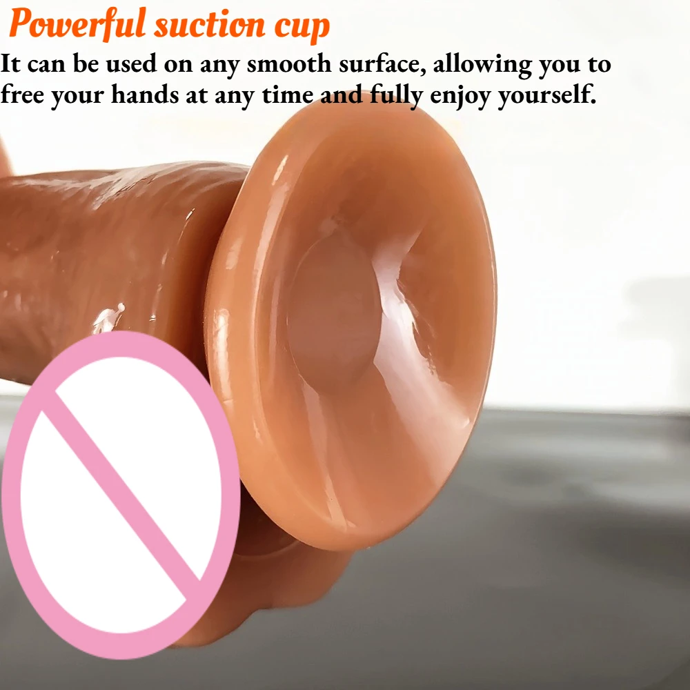 Waterproof Silicone Adult Sex Toys Soft Dildo with Suction Cup G-Spot Vagina Anal - Image 3