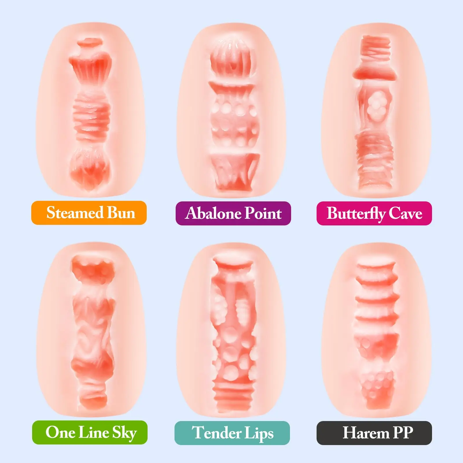 Mini Portable Masturbation Egg Cup Realistic Vagina Beginner Soft Masturbation Cup Penis - Image 2