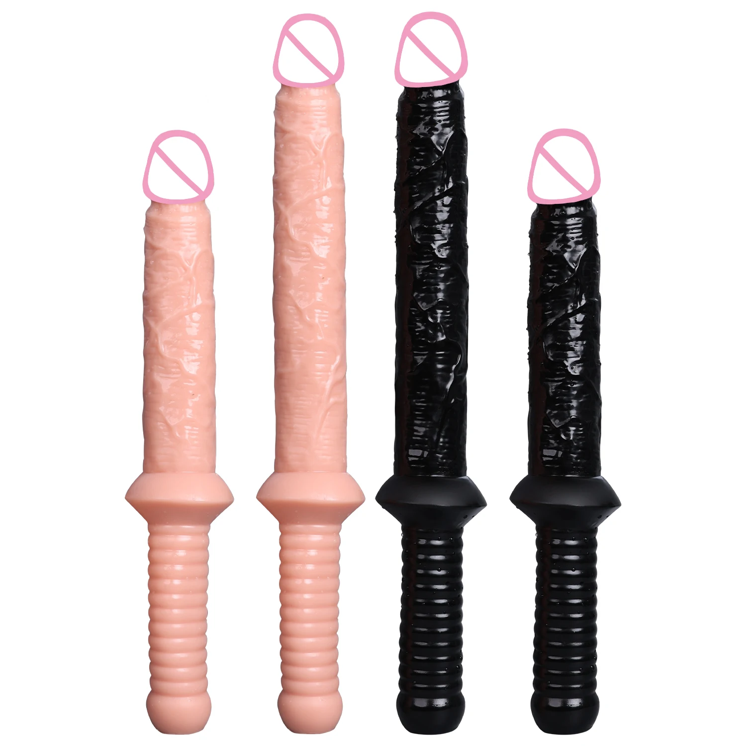 Adult Sex Toys Super Long Dildo with Handle Soft Penis Anal Plug Penetration Anal G-Spot - Image 6