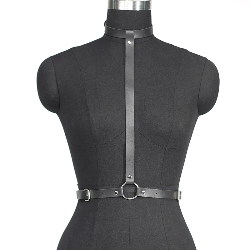 PU Leather Harness Garters Sexy Lingerie Women Bdsm Bondage Body Belt Harajuku Gothic - Image 5