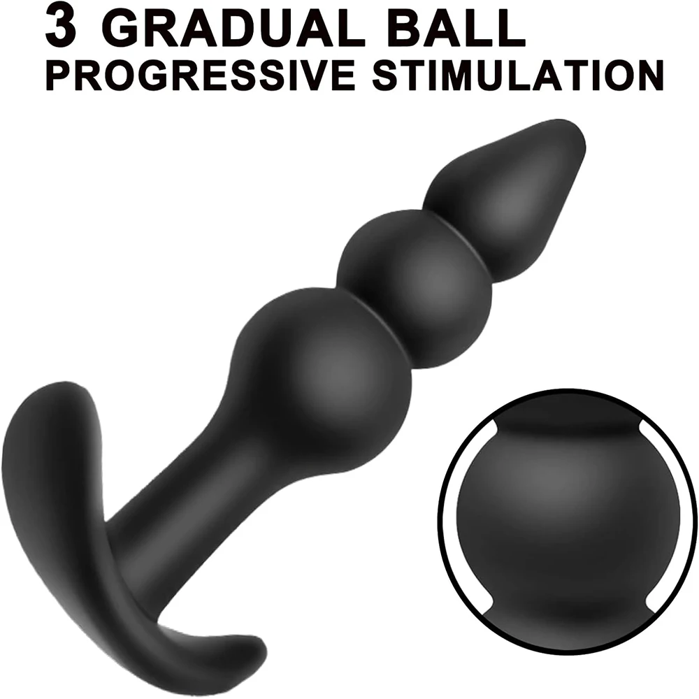 Silicone Dildo Anal Plugs Butt Plug Stopper Dilator Prostate Massager Vaginal Stimulator - Image 3