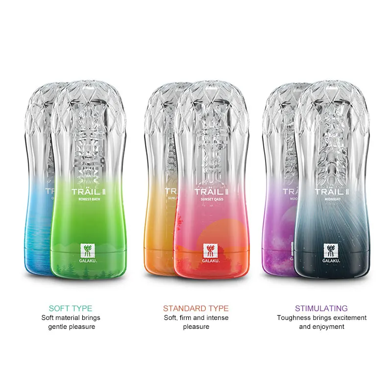 Male Masturbator Cup Soft Pussy Sex Toys Transparent Vagina Adult Endurance Exercise - Image 2