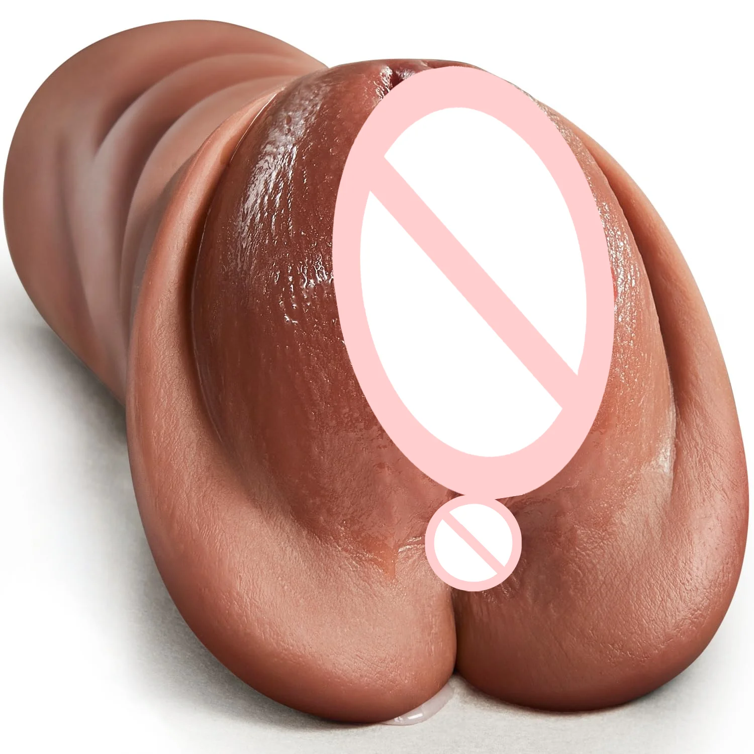 Realistic Pocket Pussy Male Masturbator Thick Labia Masturbators Sex Toy with 5D Deep