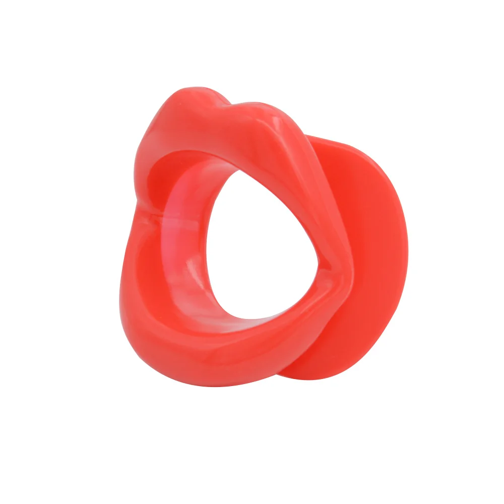 Sex Slave Silicone Lips NO Glue Bondage Gear Open Mouth Gag Oral Fetish Bdsm Bondage - Image 4