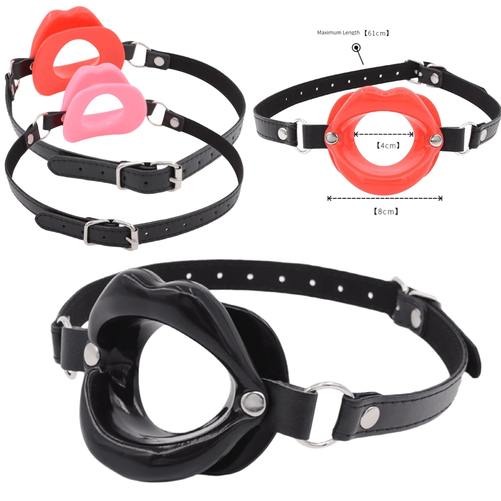 Silicone Oral Fixation Lips Ring Silicone O-Ring Open Mouth Gag for Couples Sex Toys BDSM