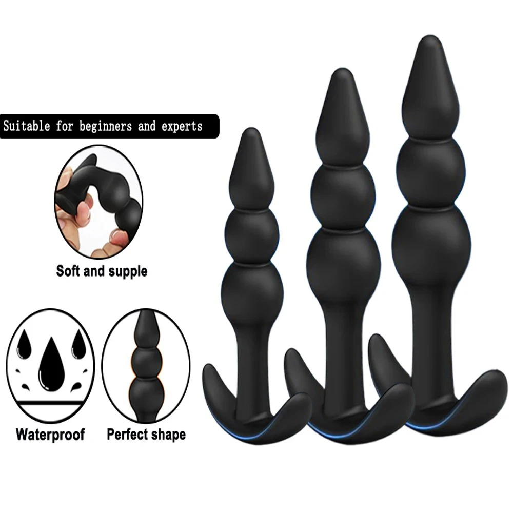 Silicone Dildo Anal Plugs Butt Plug Stopper Dilator Prostate Massager Vaginal Stimulator - Image 6