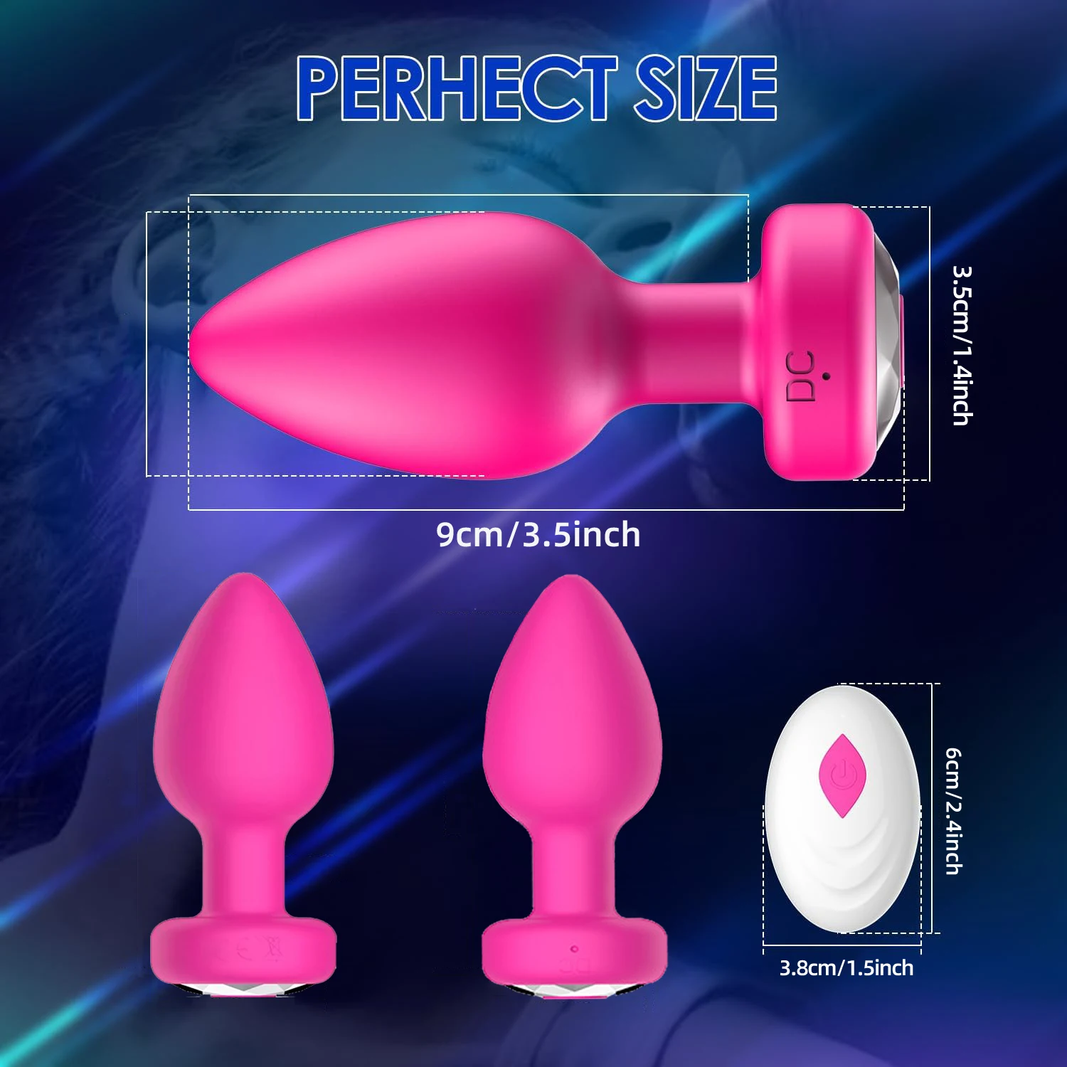 1PC Wireless Control Anal Vibrator Butt Plug Men Prostate Massager Stimulator Female - Image 6