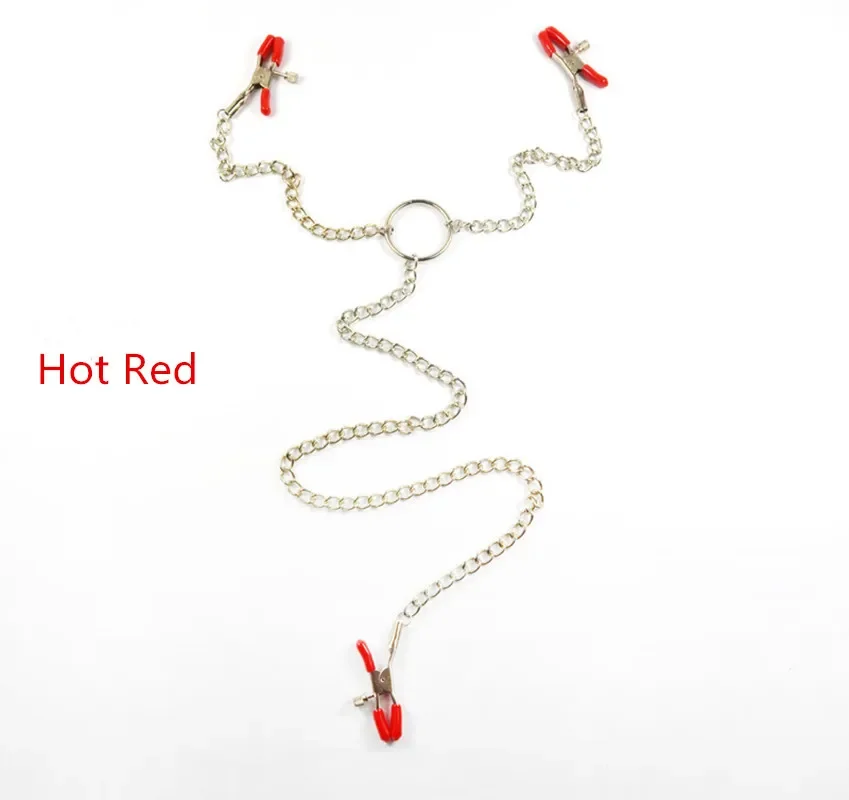 Stainless Steel Metal Chain Nipple Milk Clips Breast Clip Sex Slaves Nipple Clamps Sex - Image 5