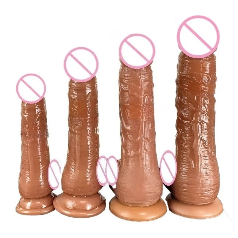 Waterproof Silicone Adult Sex Toys Soft Dildo with Suction Cup G-Spot Vagina Anal