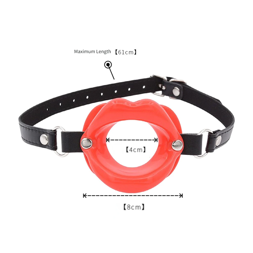 Silicone Oral Fixation Lips Ring Silicone O-Ring Open Mouth Gag for Couples Sex Toys BDSM - Image 5