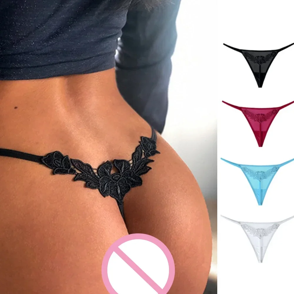 Sexy Thong Women Low Waisted Panties Cotton Crotch Comfort G String Sexy Lingerie Women