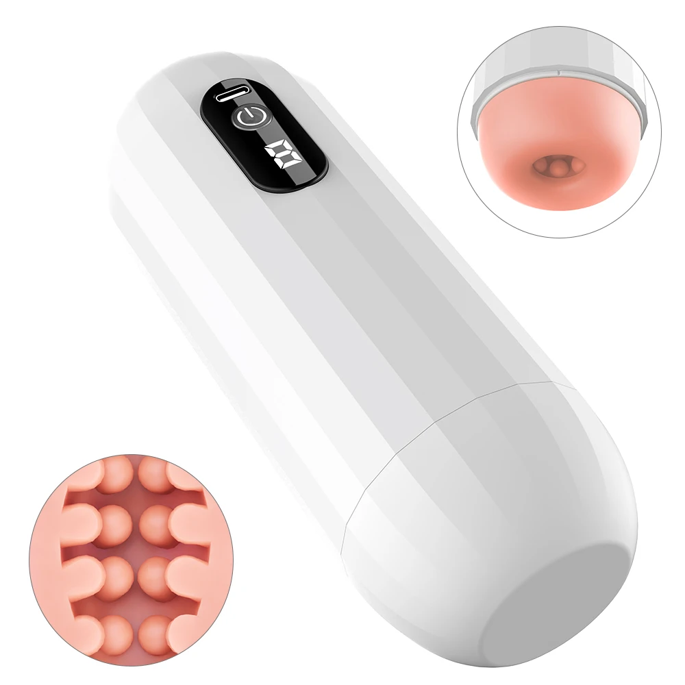 Automatic Sucking Male Masturbator Vibration Blowjob Machine Masturbation Cup Pocket