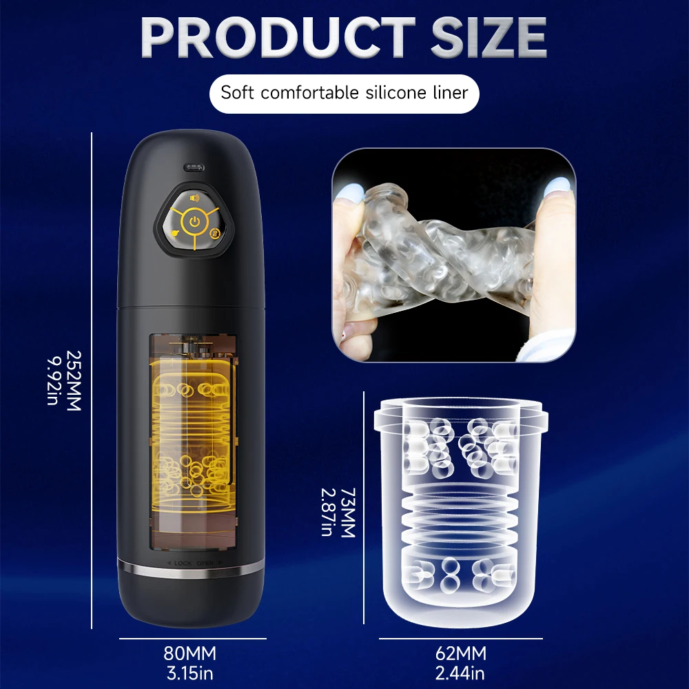Automatic Male Masturbator APP Controlled Penis Pump with 10 Thrusting & Rotating - Image 3