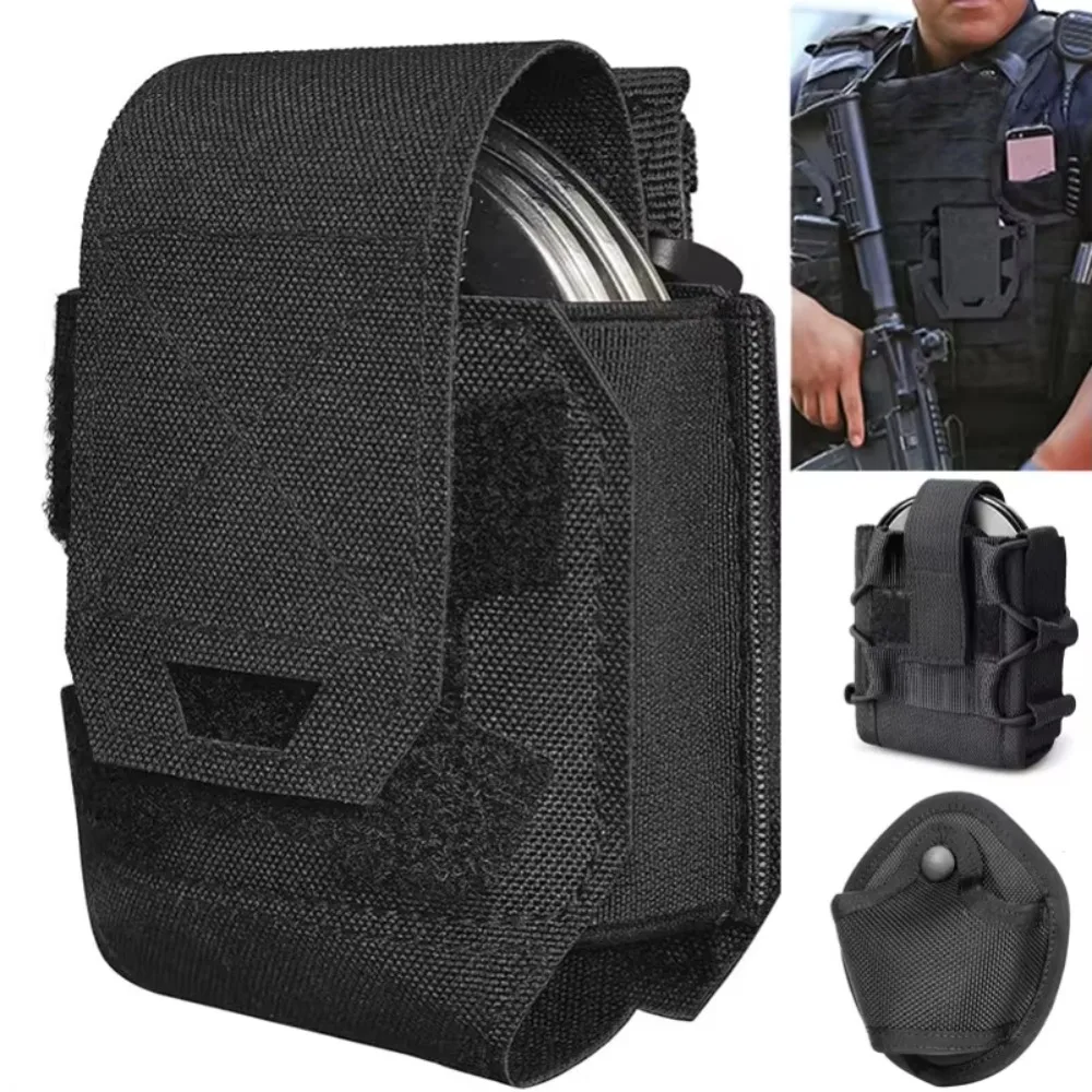 Molle Shackles Holder Handcuffs Pouch Case Universal Handcuffs Holster Quick Release - Image 2